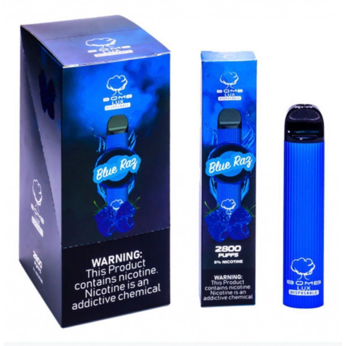 Bomb Lux Blue Razz Disposable Vape Flavors